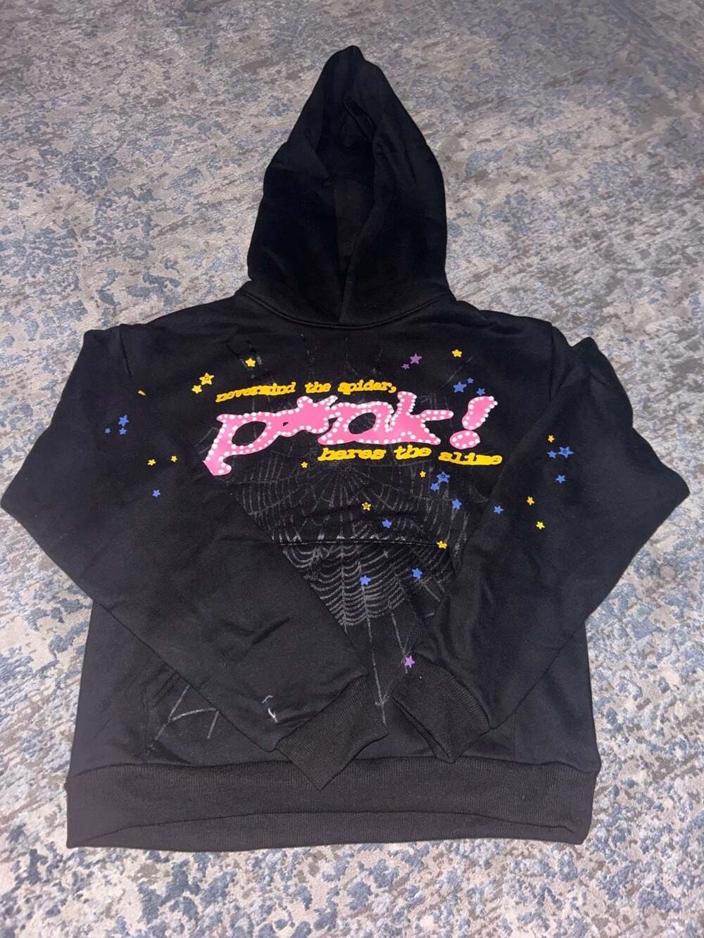 Sp5der Black P*nk! Nevermind the Spider Hoodie